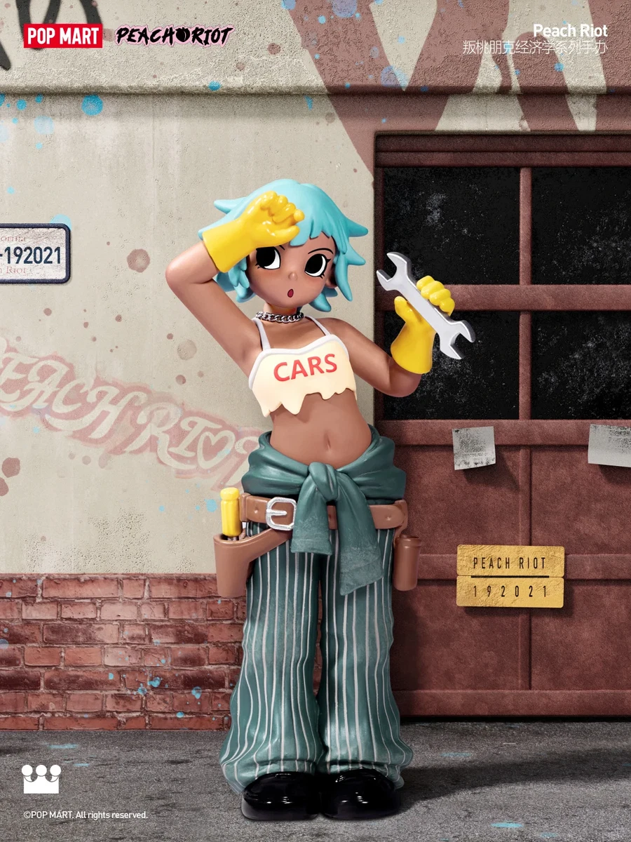 Frankie Autoshop - Genuine POP MART Peach Riot Rush Hour Frankie Autoshop - Genuine POP MART Peach Riot Rush Hour