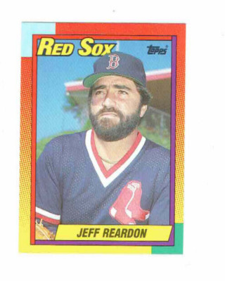 Jeff Reardon Red Sox Pitcher #101T Topps 1990 Baseball Card | eBay