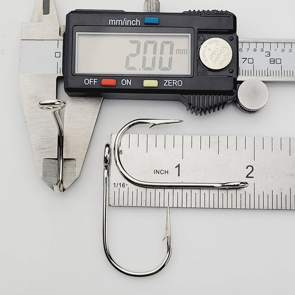 VMC Closed Eye Siwash Hook 9170NI Nickel (size: 5/0, qty: 50pcs) REPACKED 9170 - Image 2 of 4