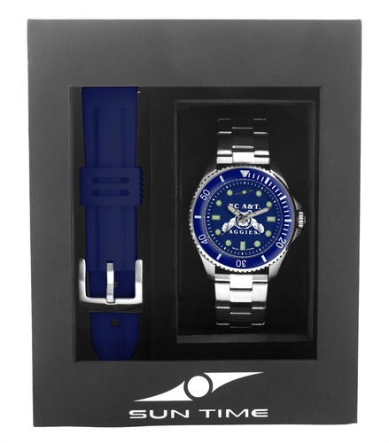 Sun Time Men's Licensed Collegiate Contender Watch Gift Set (Pick Your Team) - Picture 129 of 210
