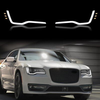 VLAND Black Style LED Headlights For 2011-2015 Chrysler 300 W/Start up Animation