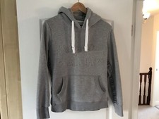 Superdry Women  s Grey Hoodie Hoody Sweater Size 12 - Good Condition