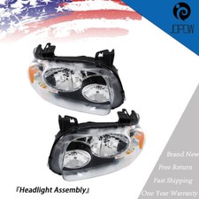 Headlight Assembly For 2005-2007 Ford Escape Headlamps Left+Right Side Halogen