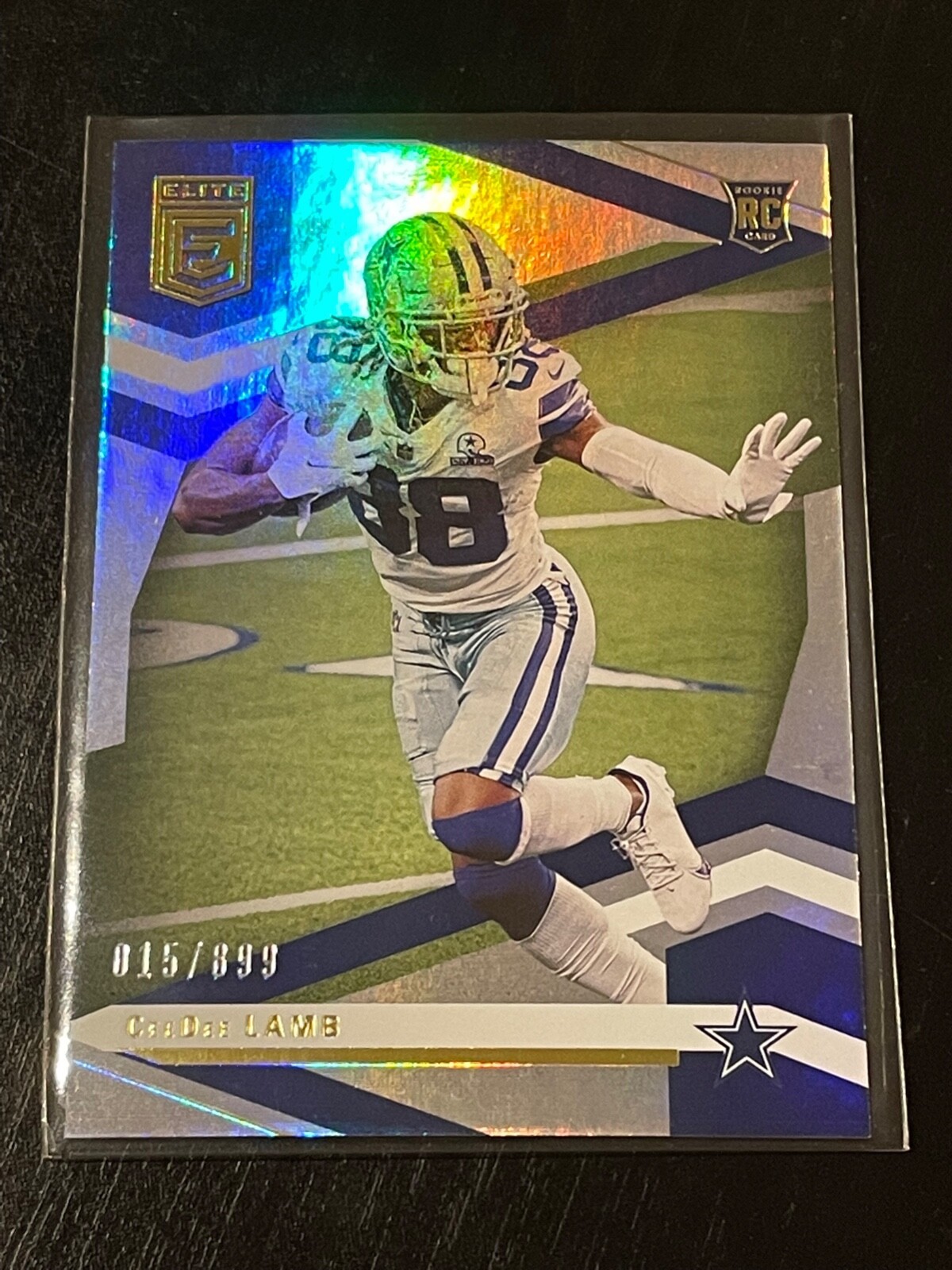 2020 PANINI CHRONICLES DONRUSS ELITE CEEDEE LAMB SILVER ROOKIE 015/899 COWBOYS