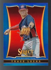 2013 Panini USA Baseball Select Blue Prizm Preview Trace Loehr 003/199