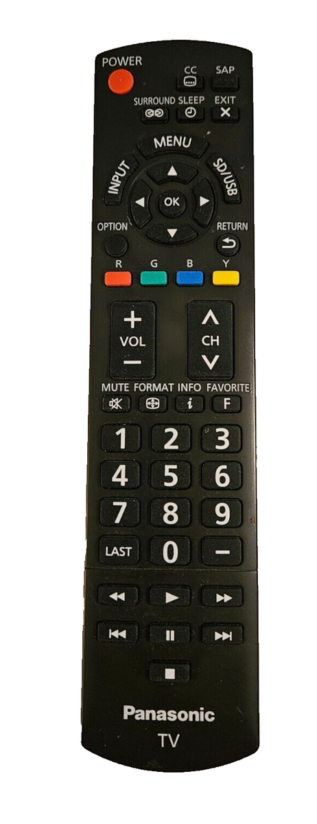 PANASONIC N2QAYB 000706 TV REMOTE CONTROL FOR PANASONIC TV | eBay