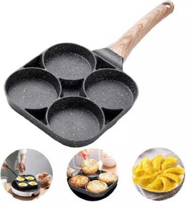 Antihaft Spiegelei Bratpfanne 4 Loch Omelett Pfannkuchen Maschine Pfanne Quadratisch
