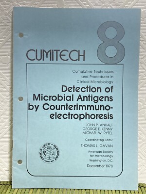 Cumitech 8 Cumulative Techniques Detection of Microbial Antigens Dec 1978