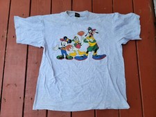 Vintage Mickey Mouse Donald Goofy Disney Size XL Gray