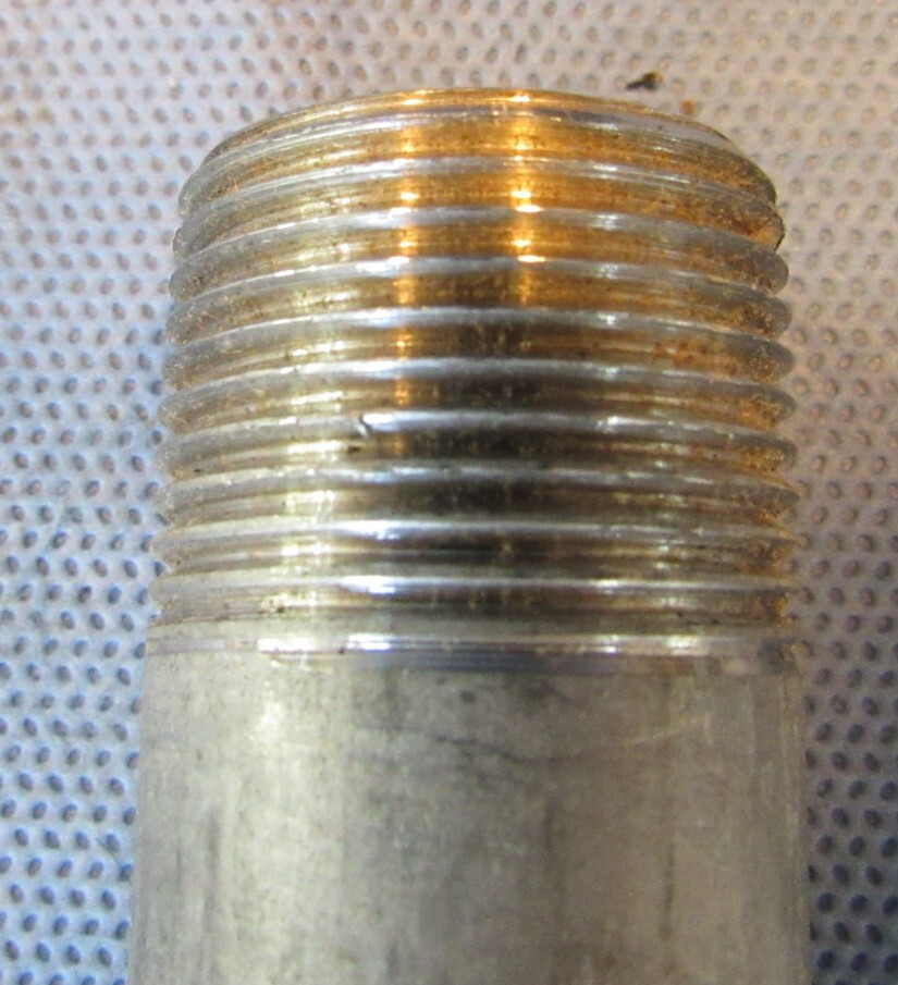 Lot of (7) Penn 3/4" x 6" Nipple Stainless Steel A312/304L Sch 80 PE x MNPT USA