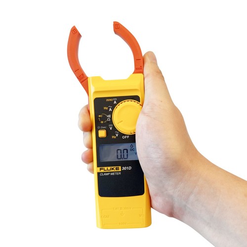 Fluke 301D AC/DC Clamp Meter 600A 600V Voltage Current Frequency Backlight - Picture 5 of 7