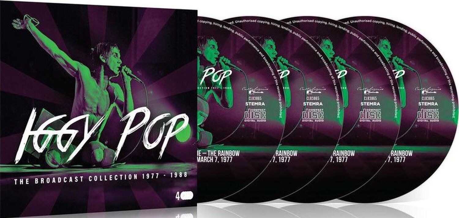 Iggy Pop – The Broadcast Collection 1977 – 1988     4-cd box    new in seal