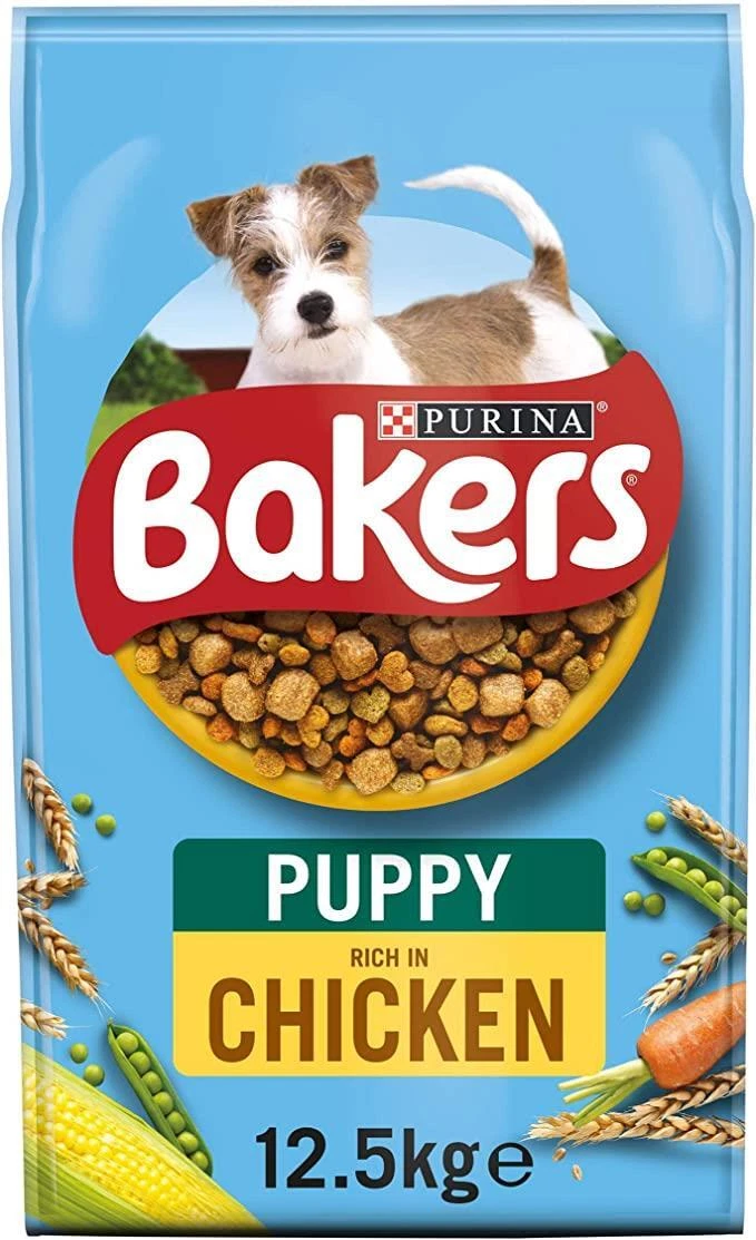Bakers Puppy Dry Dog Food Chicken Veg 12.5kg eBay