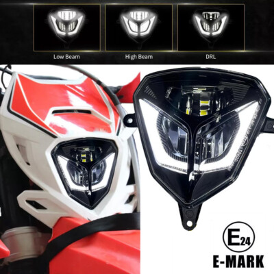 For 2017-2023 Beta RR 300 200 125 390 Racing Xtrainer LED Headlight DRL Hi/Lo
