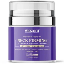 Alozera Neck Firming Cream - Lifts & Tightens Skin, Anti-Aging, 1.7 oz