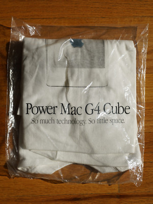 Vintage Apple T Shirt  XL 90s Power Mac G4 Cube Think Different New Deadstock