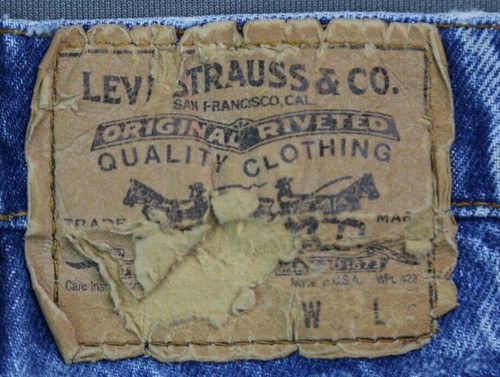 Vintage 1980's Mens Levi's 505 Jeans Regular USA Distressed Sz 36x36 (Msr 34x33) - Picture 11 of 11