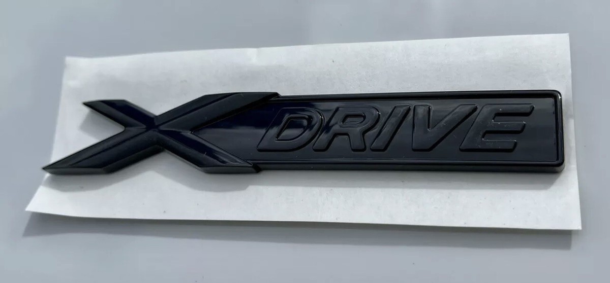 BMW Gloss Black 435d + X Drive Boot Badge Logo Emblem F32 F33 F34
