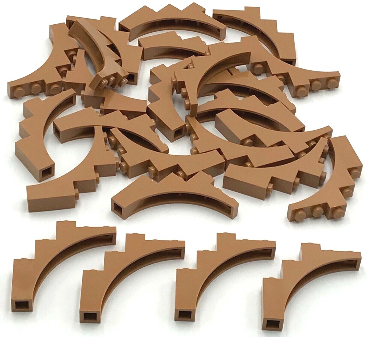 Lego 25 Medium Flesh Nougat Arch 1 x 5 x 4 Arches Tree Pieces | eBay