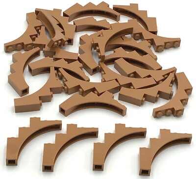 Lego 25 Medium Flesh Nougat Arch 1 x 5 x 4 Arches Tree Pieces