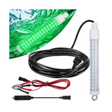 120 2835 SMD LED Underwater Fishing Light  8" 10.5W DC 12V 1000ML Green Ni