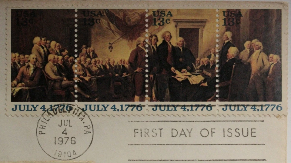 USPS First Day Issue #1691-94 – 1976 13c Declaration of Independence ST1259 - Image 2 of 4