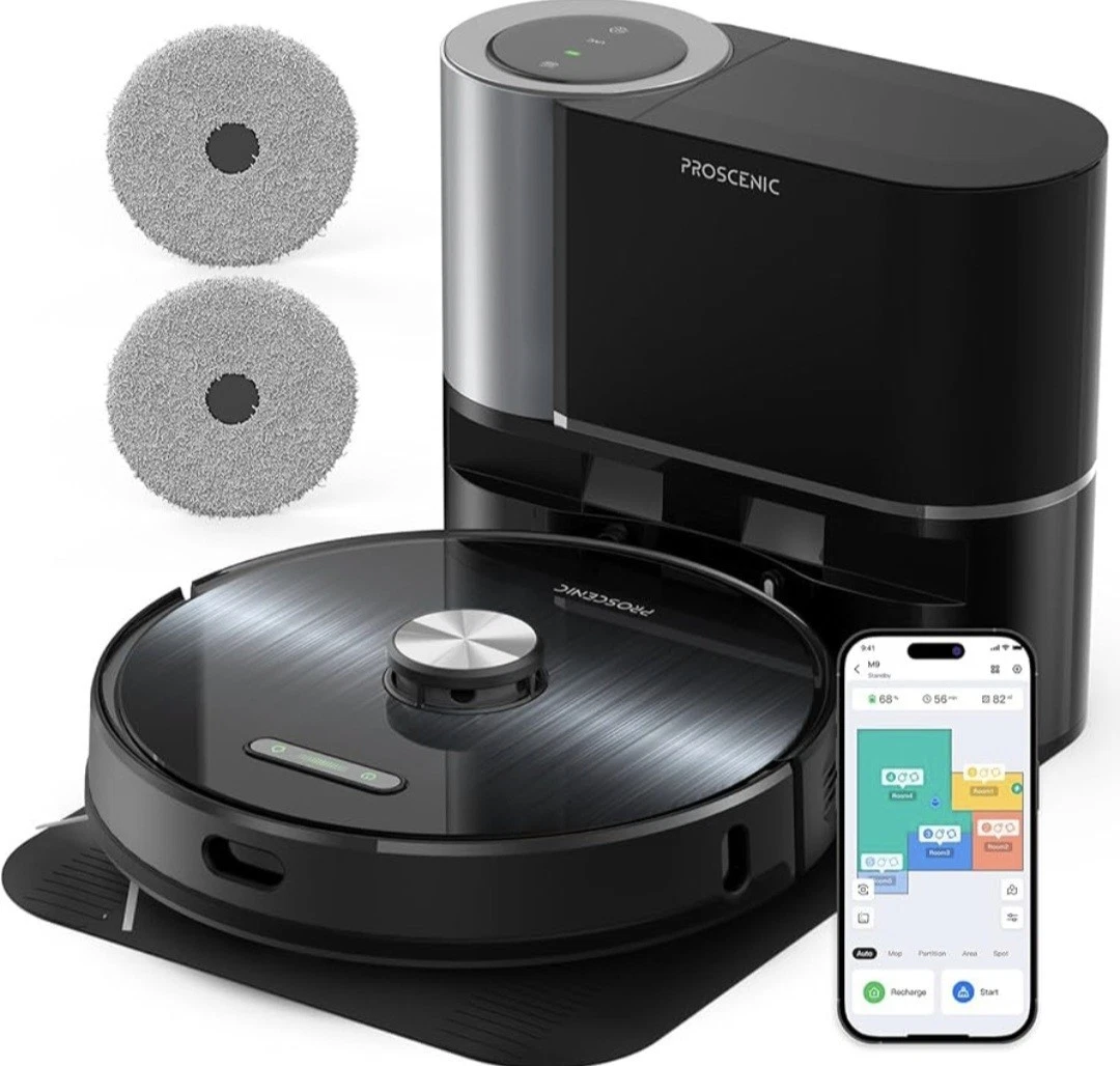Proscenic M9 Robot Vacuum Cleaner Mop Robotic 2.5L Self Emptying Station NEW
Opens in a new window o