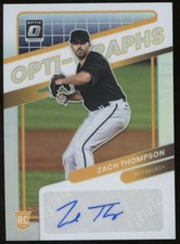 2022 Donruss Optic #OG-ZT Zach Thompson Opti-Graphs Rookie Auto Holo Silver
