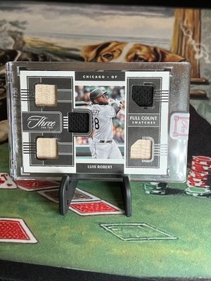 2022 Panini Three and Two - Full Count Swatches Luis Robert #FCS-LR /35 (MEM)