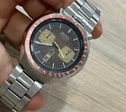 SEIKO BULL HEAD 0040 CHRONOGRAPH AUTOMATIC STEEL VINTAGE WRIST WATCH FOR MENs