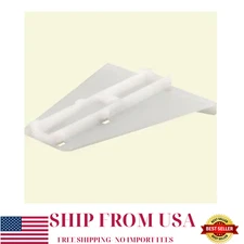 Drawer Track Delta Guide, White Plastic