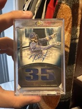 2021 topps luminaries hit kings Kris Bryant patch & on card Signature 10/10