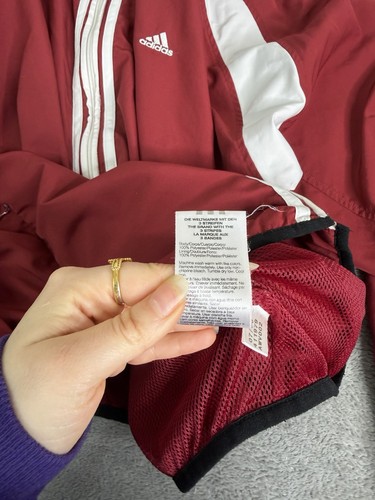 Vintage Y2K Adidas Track Jacket Men’s Size Large Red Full Zip by Adidas, Size L, $17.99 - Photo 6
