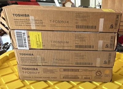 Toshiba T-FC505U Copier Toner Cartridge Set MPNs T-FC505U-K/M/C/Y