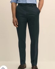 NWOT Brooks Brothers Clark Advantage Chino Pants 38x32 Navy Slim Stretch Cotton