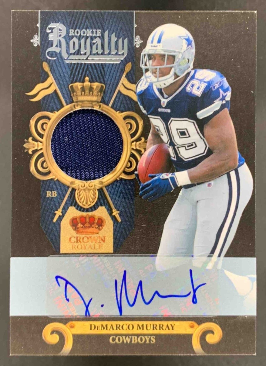 DeMarco Murray Panini Crown Royale Rookie Royalty #29 Material Autograph