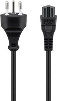 Goobay 93960 Netzanschlusskabel Schweiz, 1,8 M, Schwarz, 1.8 M - Schweiz-Stecker