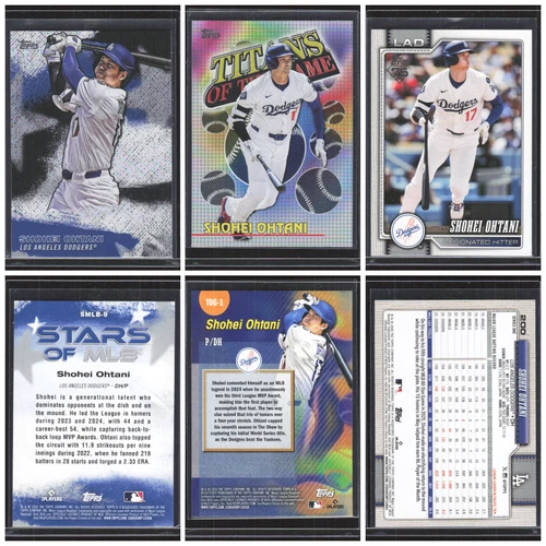 Lot 3 Topps 2026 Shohei Ohtani TOG-1 SMLB-9 #200 Los Angeles Dodgers Cards Card