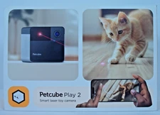 Petcube Play 2 Wi-Fi Pet Camera with Laser Toy for Cats & Dogs: Indoor Camera