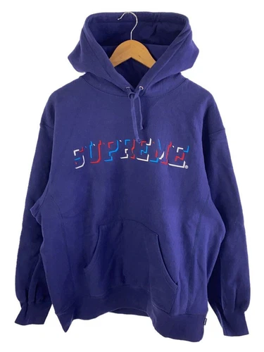 Supreme Felpa con Cappuccio 20AW Drop Shadow Felpa con Cappuccio L Cotone Viola Usata