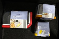Crofton Butter Dish & onion Pod and lemon flip pod NEW