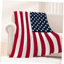 Patriotic Throw Blanket Kids Small 4th of July Memorial 40x50 IN Patriotic 01