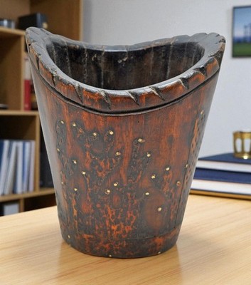 Retro Holz Pflanzer Topf Original Old Hand Gefertigt