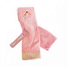 Chi Chai Monchan Scarf Sanrio 2005 Peach/Salmon Long Knit 76x4 in NOS