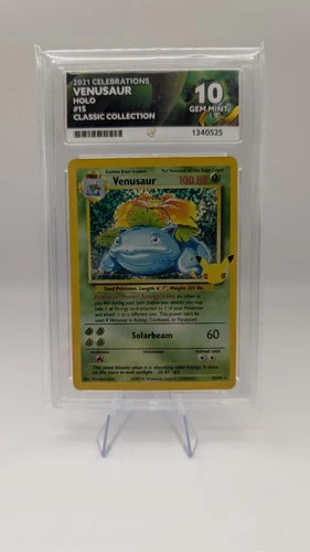 Pokémon TCG Venusaur Holo Celebrations 25th Anniversary Ace 10