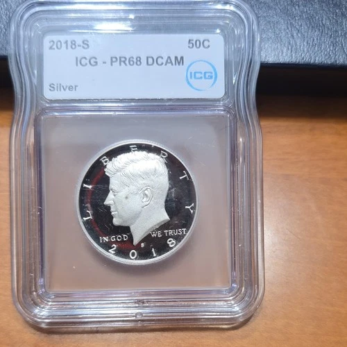 2018-S Kennedy Half Dollar Silver Proof ICG PR68 DCAM San Francisco