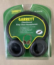 Garrett Metal Detectors ClearSound Easy Stow Headphones Black 1/4" Jack Wired