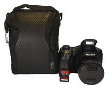 Sony Cybershot DSC-H200 Digital Camera 20.1 MP - 26x Zoom - 32GB Memory Bundle -