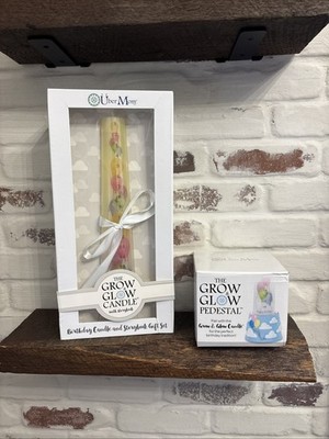The Grow & Glow Candle+ Storybook Gift First 18 Years + Electronic Pedestal NEW