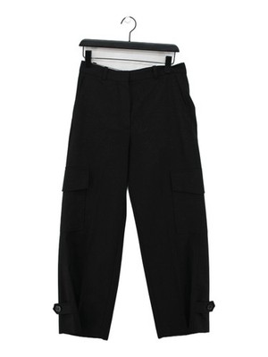 Arket Men's Trousers M Black Polyester with Wool, Elastane Straight Cargo